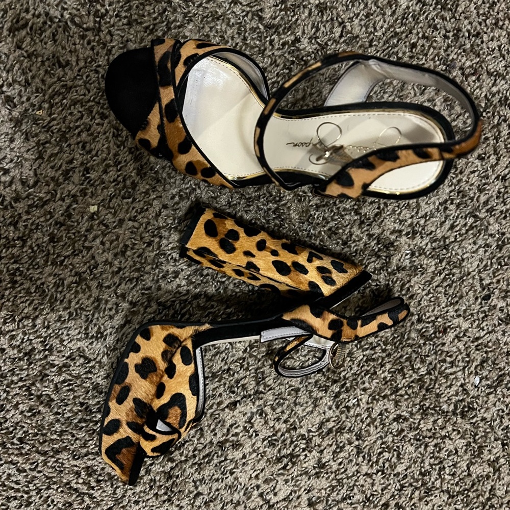 Animal print heels